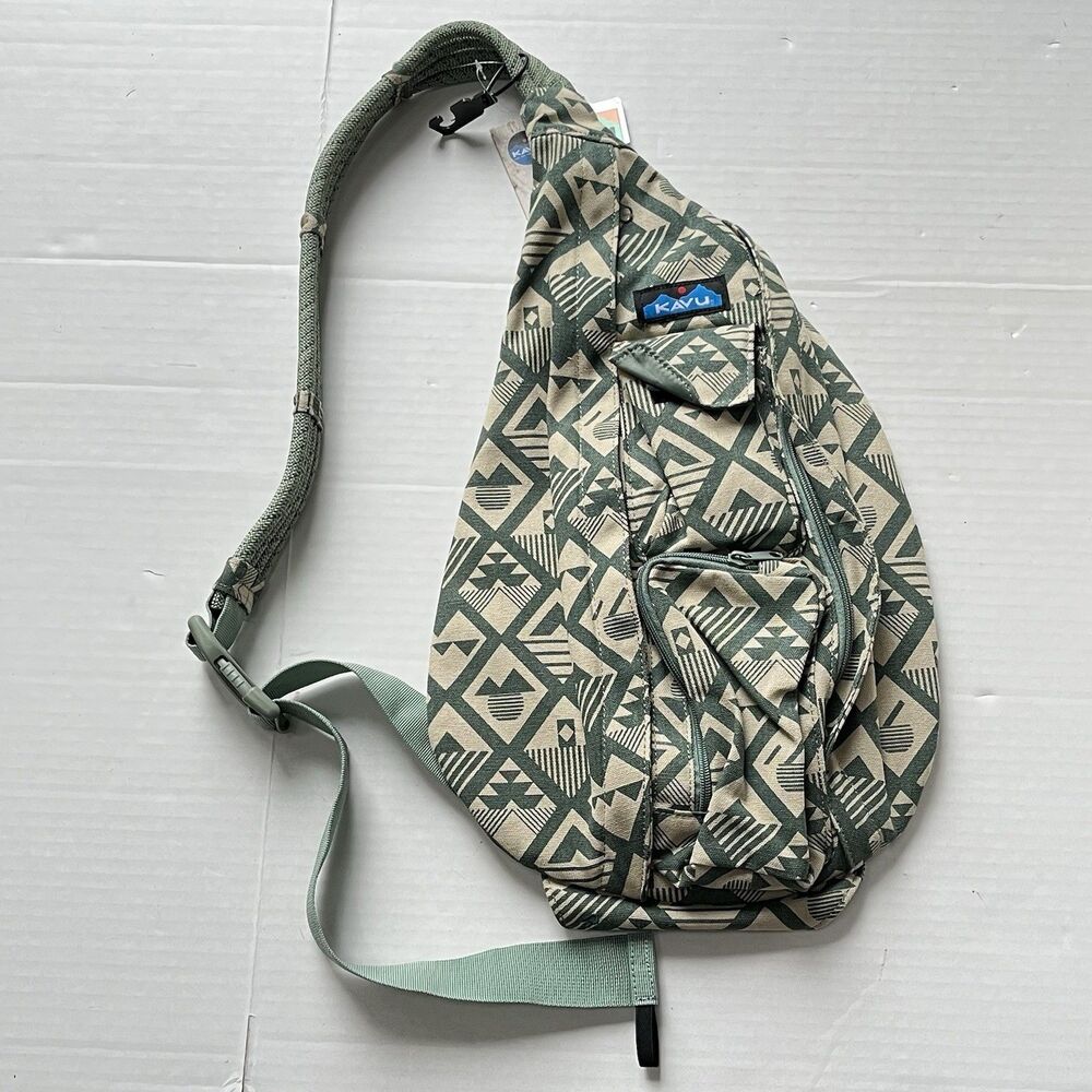 Kavu Rope Sling Bag Outdoor Hiking Crossbody Backpack Climbing Water Resistant
